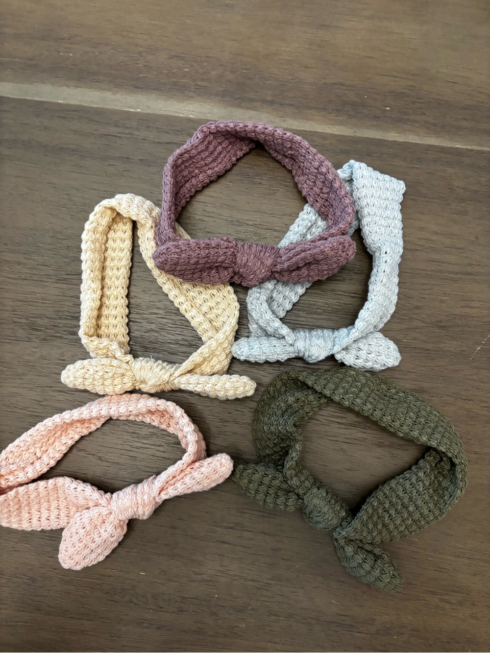 Baby Knotted Crochet Headband Set - Multicolor